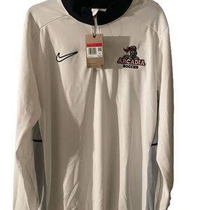 Nike Arcadia Soccer Dri-Fit Pullover White Men's Size Large DN6166-100 nwt